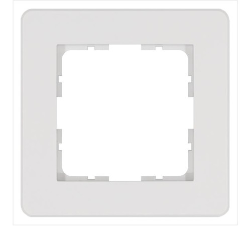 Рамка 1-м G-Flex бел. глянцевый Jasmart G1101W