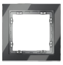 Рамка 1-м S70 стеклян. графит Voltum VLS110107