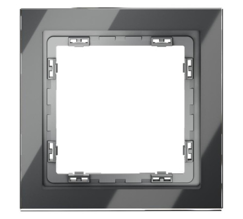 Рамка 1-м S70 стеклян. графит Voltum VLS110107