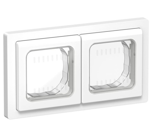 Рамка 2-м СП FLITE Рпро-2-55-ФлБ IP55 бел. IEK FI-M20-32-55-K01