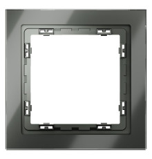 Рамка 1-м. S70 стеклян. титан Voltum VLS110106