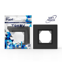 Рамка 1-м Pixel IP44 карбон TOKOV ELECTRIC TKE-PX-RM1-C14-IP44