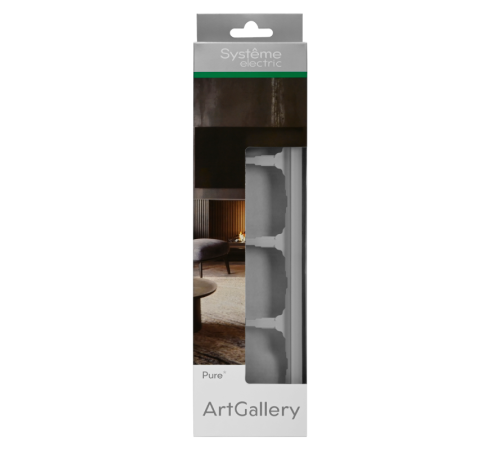 Рамка 4-м ArtGallery Pure матов. органич. стекло бел. SE GAL330104