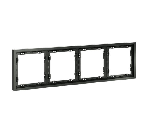 Рамка 4-м S70 пластик. титан Voltum VLS100406