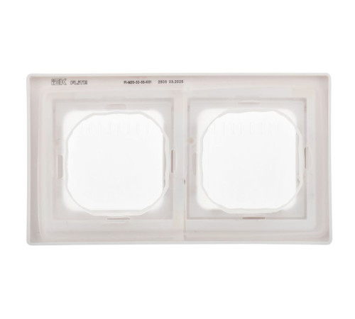 Рамка 2-м СП FLITE Рпро-2-55-ФлБ IP55 бел. IEK FI-M20-32-55-K01