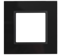 Рамка 1-м 14-5101-05 стекло Elegance черный+антрацит ЭРА Б0034474