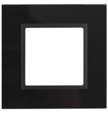 Рамка 1-м 14-5101-05 стекло Elegance черный+антрацит ЭРА Б0034474