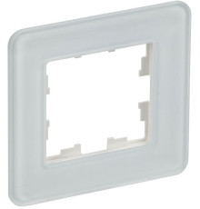 Рамка 1-м BRITE РУ-1-2-Бр стекло бел. RE IEK BR-M12-G-41-K01