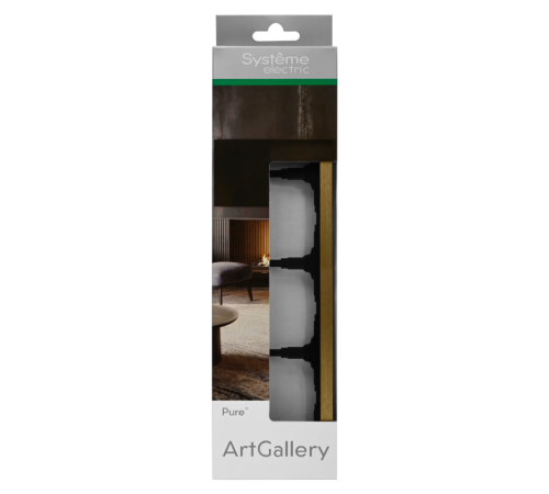 Рамка 4-м ArtGallery Pure метал. латунь SE GAL312204