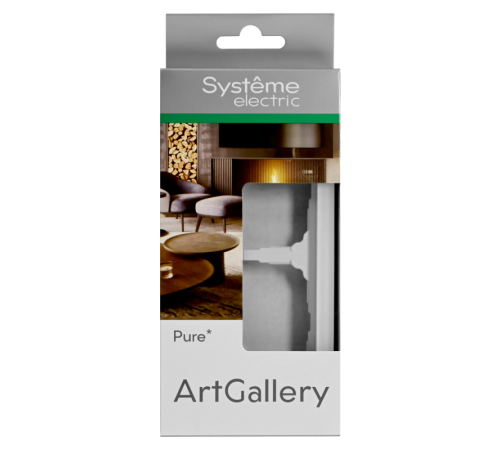 Рамка 2-м ArtGallery Pure матов. органич. стекло бел. SE GAL330102