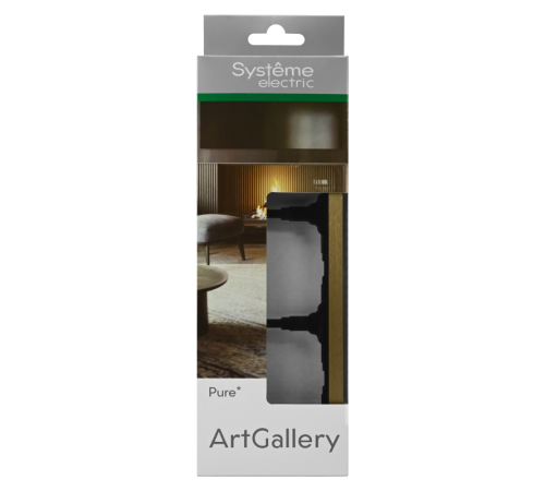 Рамка 3-м ArtGallery Pure метал. латунь SE GAL312203