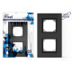 Рамка 2-м Pixel IP44 карбон TOKOV ELECTRIC TKE-PX-RM2-C14-IP44