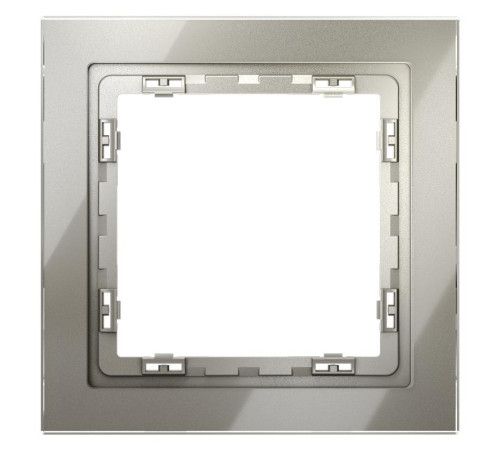 Рамка 1-м S70 стеклян. шелк Voltum VLS110104