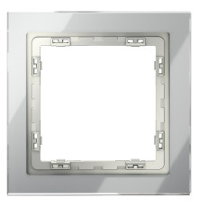 Рамка 1-м S70 стеклян. сталь Voltum VLS110105