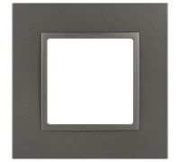 Рамка для розеток и выключателей ЭРА Elegance 14-5011-16 Classic на 1 пост титан Эра Б0065823