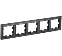 Рамка 5-м BRITE РУ-5-БрЧ черн. IEK BR-M52-K02