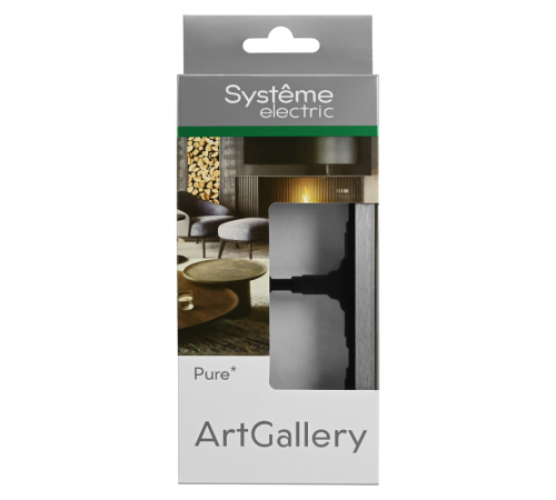 Рамка 2-м ArtGallery Pure метал. алюм. SE GAL312102