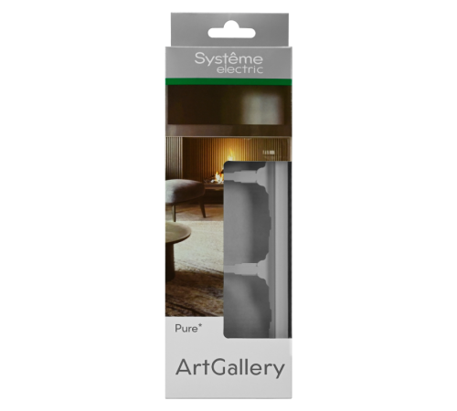 Рамка 3-м ArtGallery Pure матов. органич. стекло бел. SE GAL330103