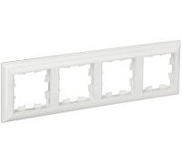 Рамка 4-м BRITE РУ-4-Бр бел./бел. IEK BR-M42-12-K01