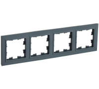 Рамка 4-м BRITE РУ-4-БрГ графит IEK BR-M42-K53