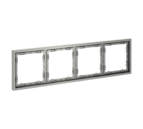 Рамка 4-м S70 пластик. сталь Voltum VLS100405