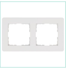 Рамка 2-м G-Flex бел. глянцевый Jasmart G1102W