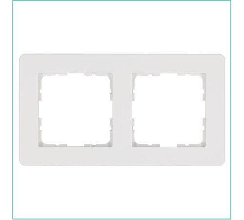 Рамка 2-м G-Flex бел. глянцевый Jasmart G1102W