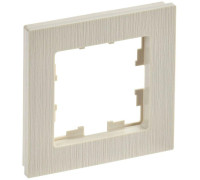 Рамка 1-м BRITE РУ-1-Бр беж. рифленый IEK BR-M12-51-K10