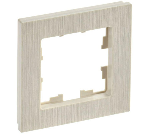 Рамка 1-м BRITE РУ-1-Бр беж. рифленый IEK BR-M12-51-K10