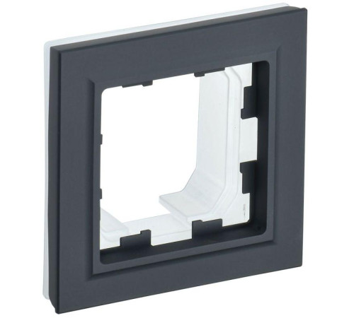 Рамка 1-м IP44 BRITE РУ-1-БрГ-44 графит IEK BR-M12-44-K53