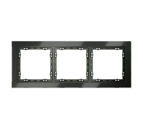 Рамка 3-м S70 стеклян. титан Voltum VLS110306