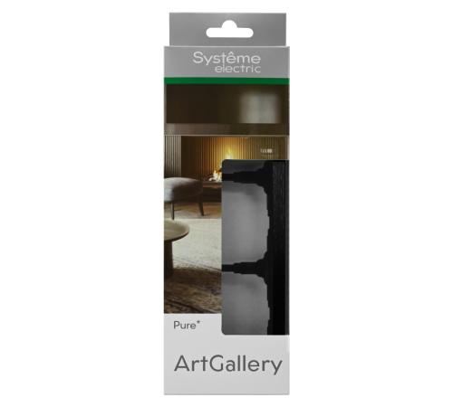 Рамка 3-м ArtGallery Pure метал. оникс SE GAL312303