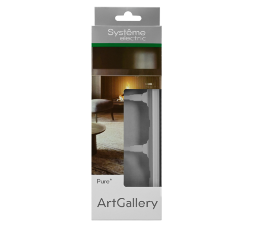 Рамка 3-м ArtGallery Pure органич. стекло бел. SE GAL320103