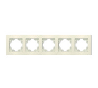 Рамка 5-м Афина универс. сл. кость (ivory) Universal A1042-I