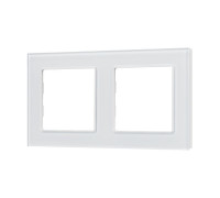 Рамка стеклянная FRM-GLARE-GS-2-WH Arlight 043796