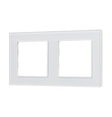 Рамка стеклянная FRM-GLARE-GS-2-WH Arlight 043796