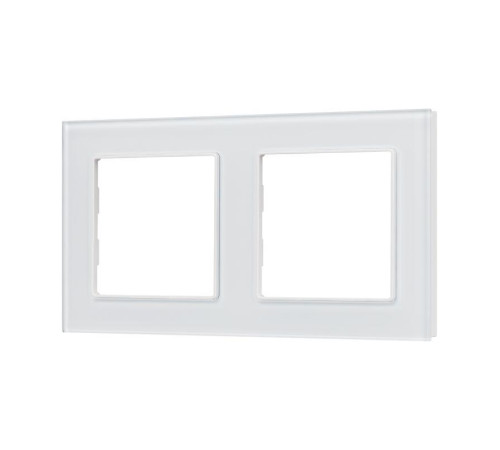 Рамка стеклянная FRM-GLARE-GS-2-WH Arlight 043796