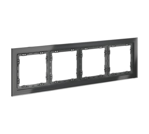 Рамка 4-м S70 стеклян. графит Voltum VLS110407