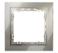 Рамка 1-м S70 стеклян. шелк Voltum VLS110104