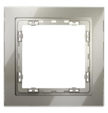 Рамка 1-м S70 стеклян. шелк Voltum VLS110104