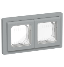 Рамка 2-м СП FLITE Рпро-2-55-ФлС IP55 сер. IEK FI-M20-32-55-K03