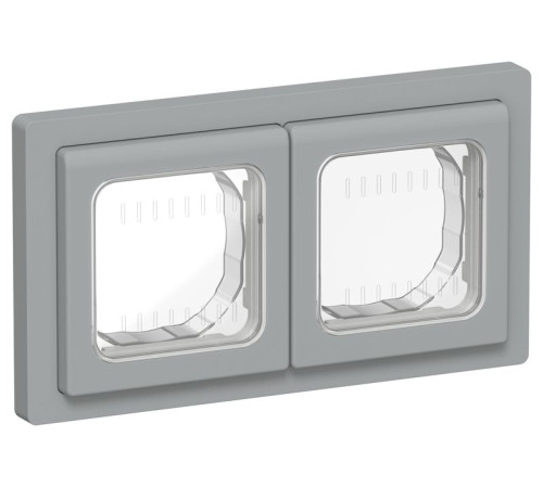 Рамка 2-м СП FLITE Рпро-2-55-ФлС IP55 сер. IEK FI-M20-32-55-K03