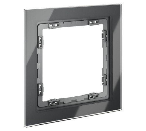 Рамка 1-м S70 стеклян. графит Voltum VLS110107