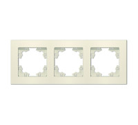 Рамка 3-м Афина универс. сл. кость (ivory) Universal A0045-I