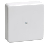 Коробка распаячная ОП КМ 100х100х29 бел. IEK UKO10-100-100-029-K01-E