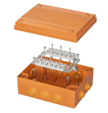 Коробка пластиковая FS с кабельными вводами и клеммниками IP55 240х190х90мм 12р 450V 32A 10кв.мм DKC FSK411210