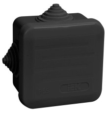 Коробка распаячная ОП 70х70х40 IP44 КМ41236 4 гермовводов черн. IEK UKO21-070-070-040-K02-44