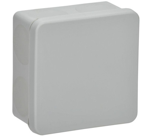 Коробка распаячная ОП КМ42455 100х100х50мм IP67 8 вводов сер. IEK UKO21-100-100-050-K41-66