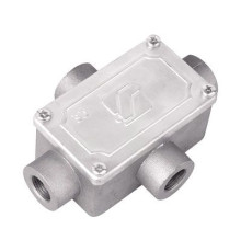 Коробка ответвительная 118х83х42мм 4 ввода М20х1.5 IP55 алюм. DKC 6430-20