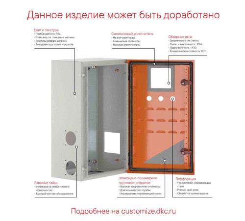 Корпус навесной STE с М/П 600х400х250мм DKC R5STE0649